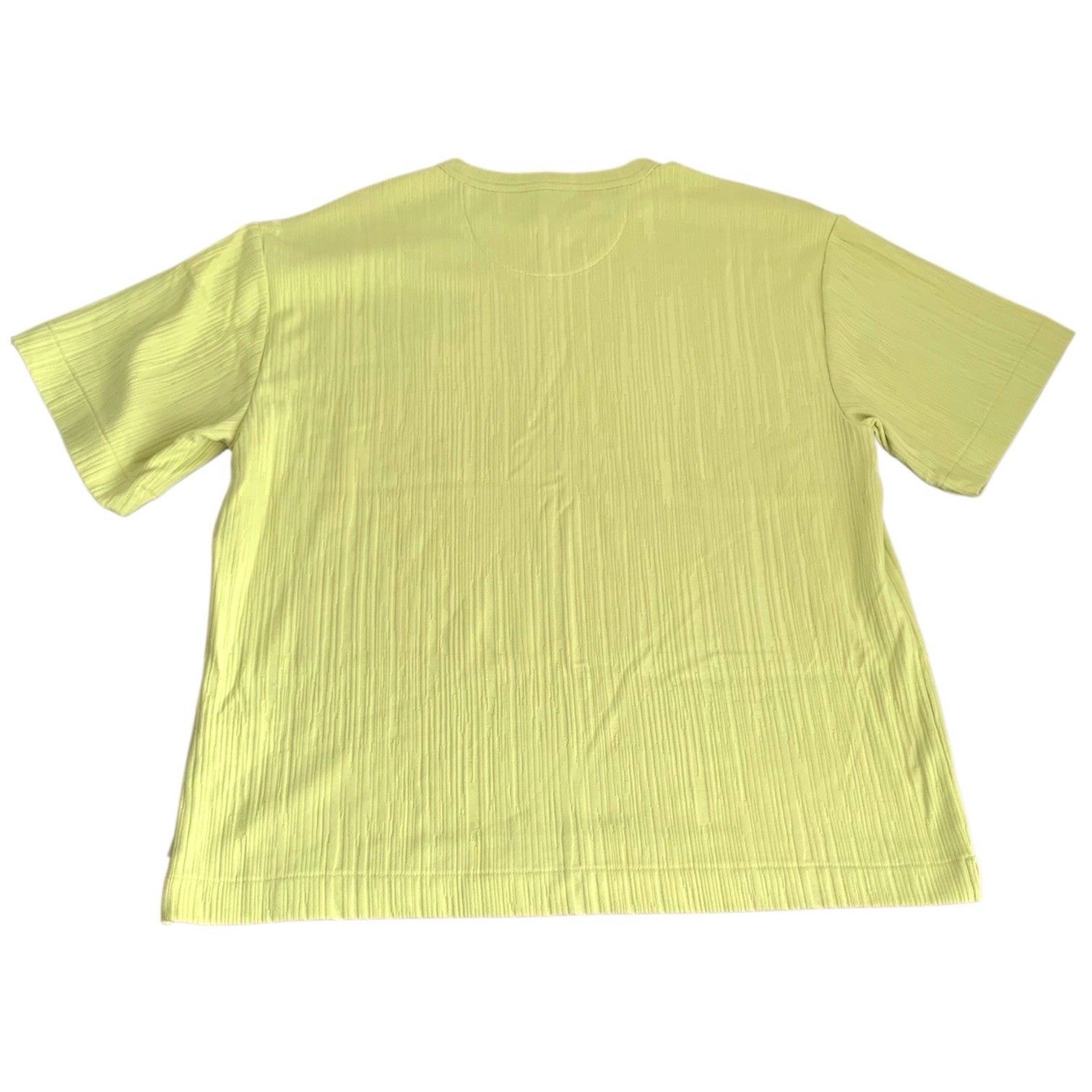 Mode of One Men's Large T-Shirt Short-Sleeve Relaxed-Fit Crinkle Lime Green gallery