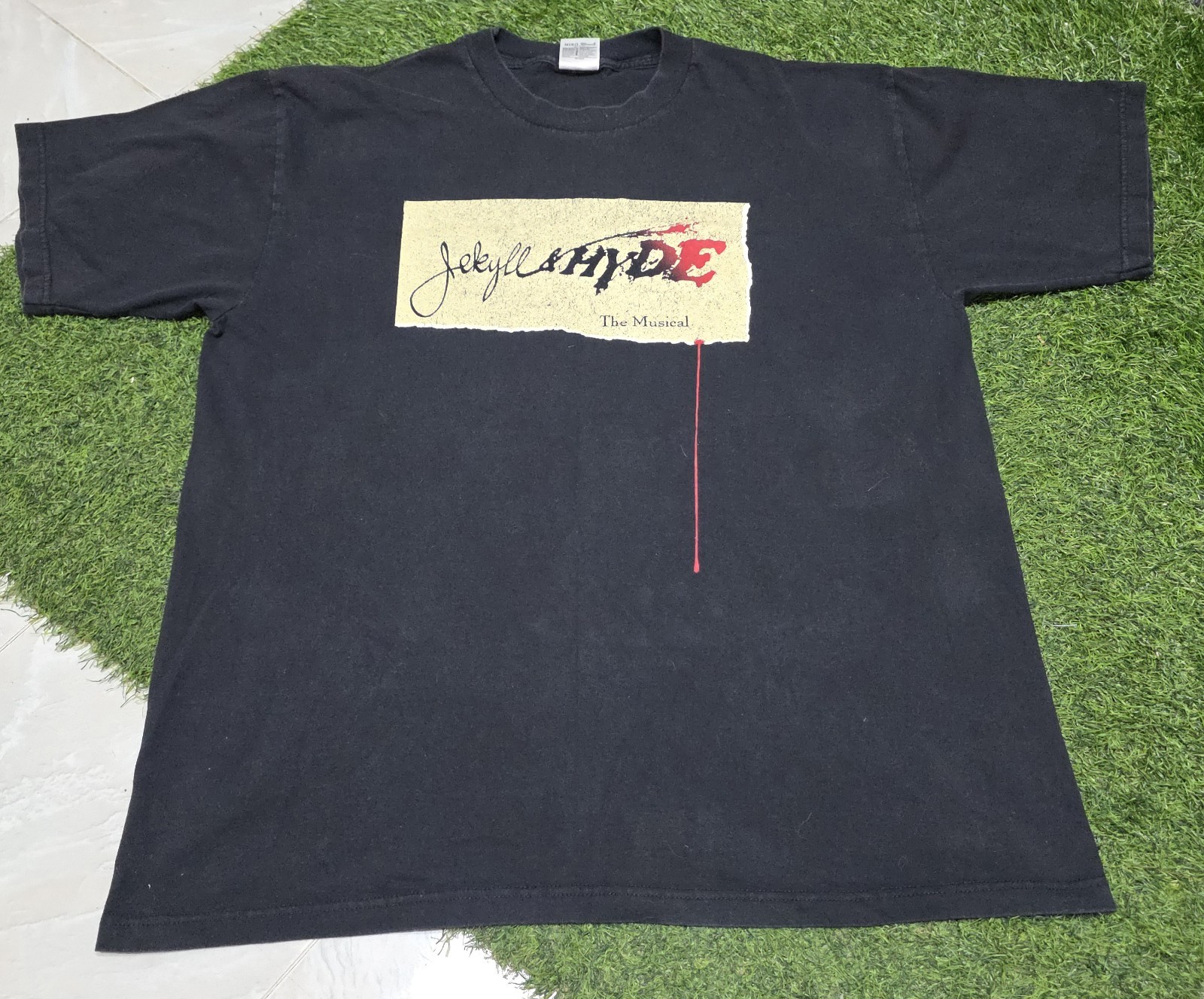 rare Vintage Jekyll And Hyde The Musical T-shirt Size XL gallery