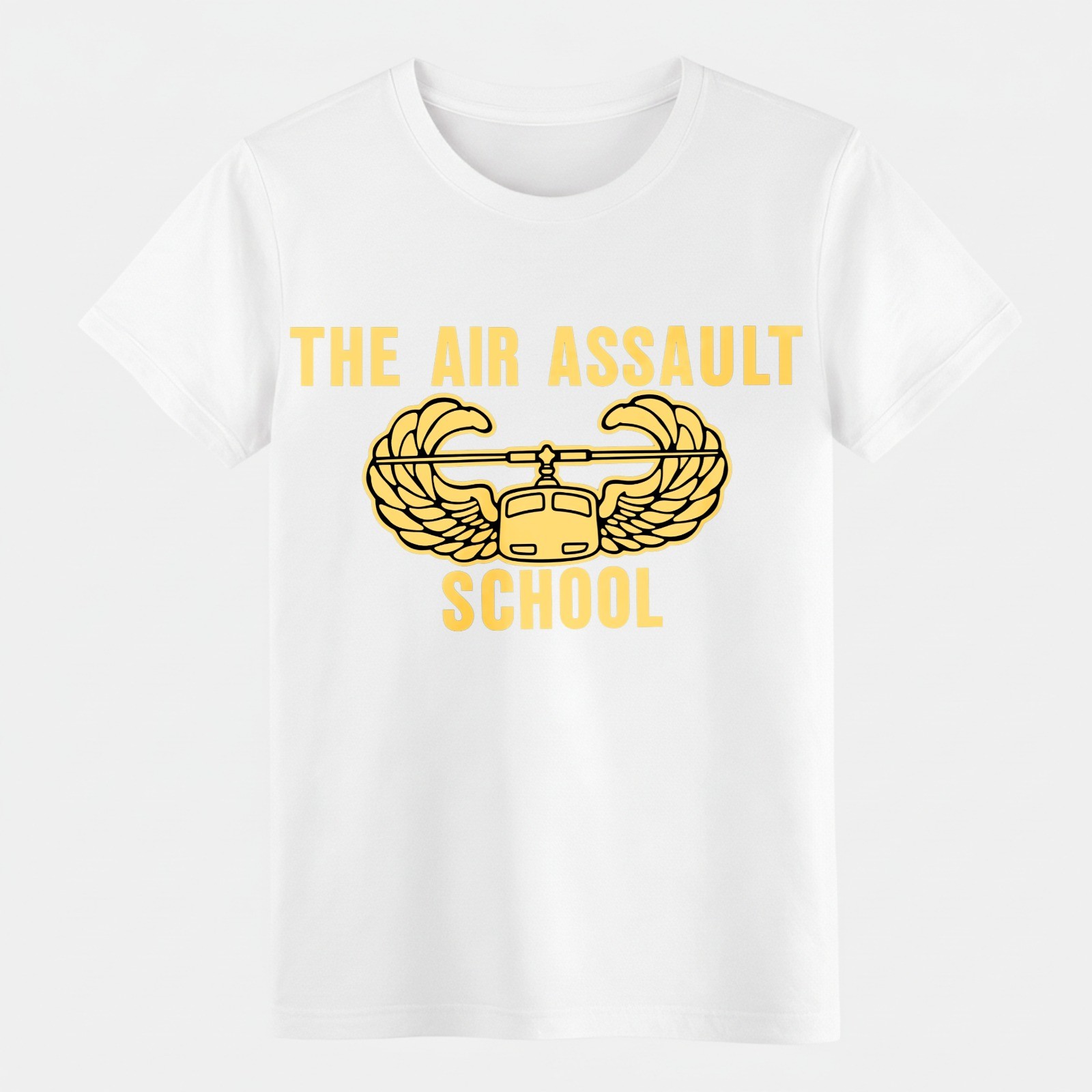Unisex Veteran The Air Assault School Graphic T-Shirt,Military Helicopter Tee gallery