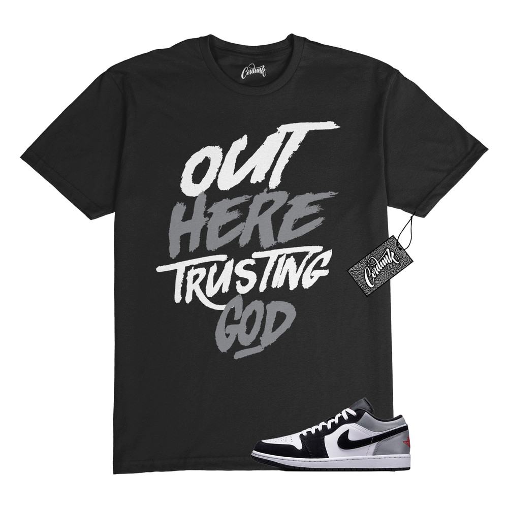 1 Black Matte Silver White Fire Red T Shirt Match TG