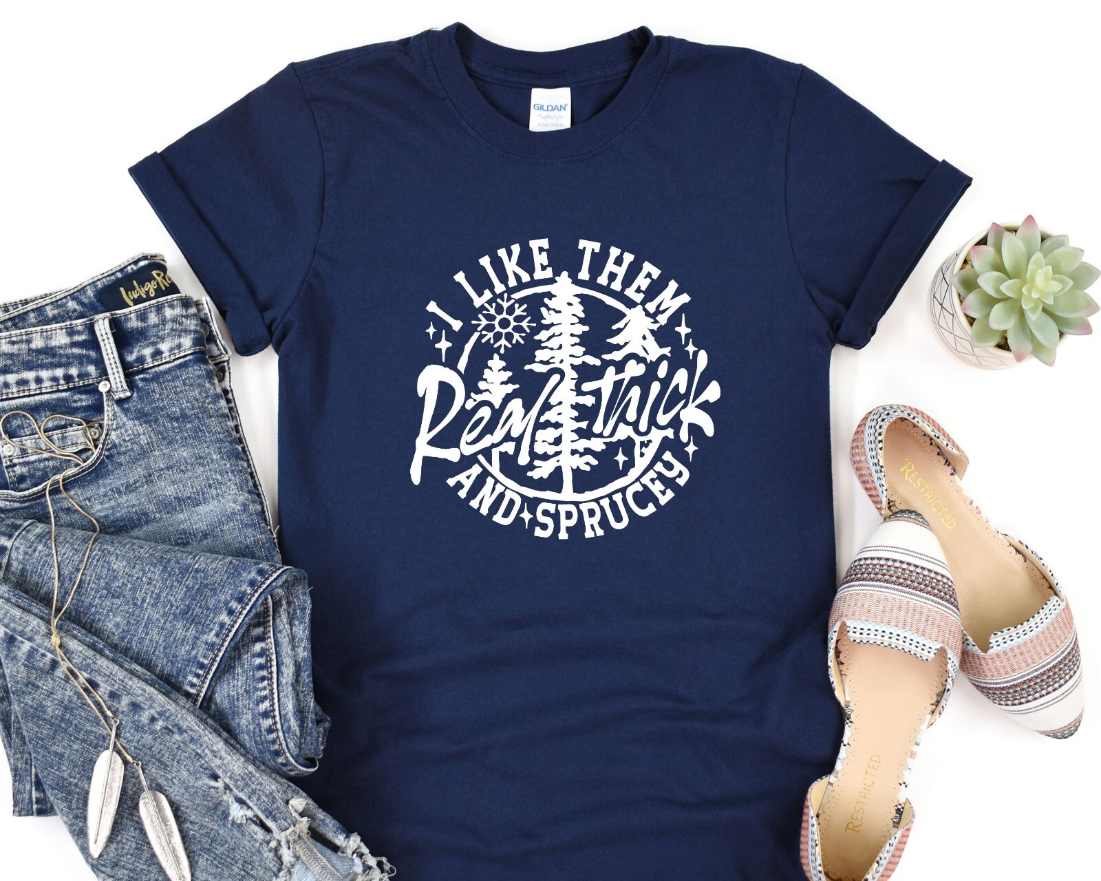 I Like Them Real Thick And Sprucey Shirt, Oversize Tee, Christmas Gift gallery