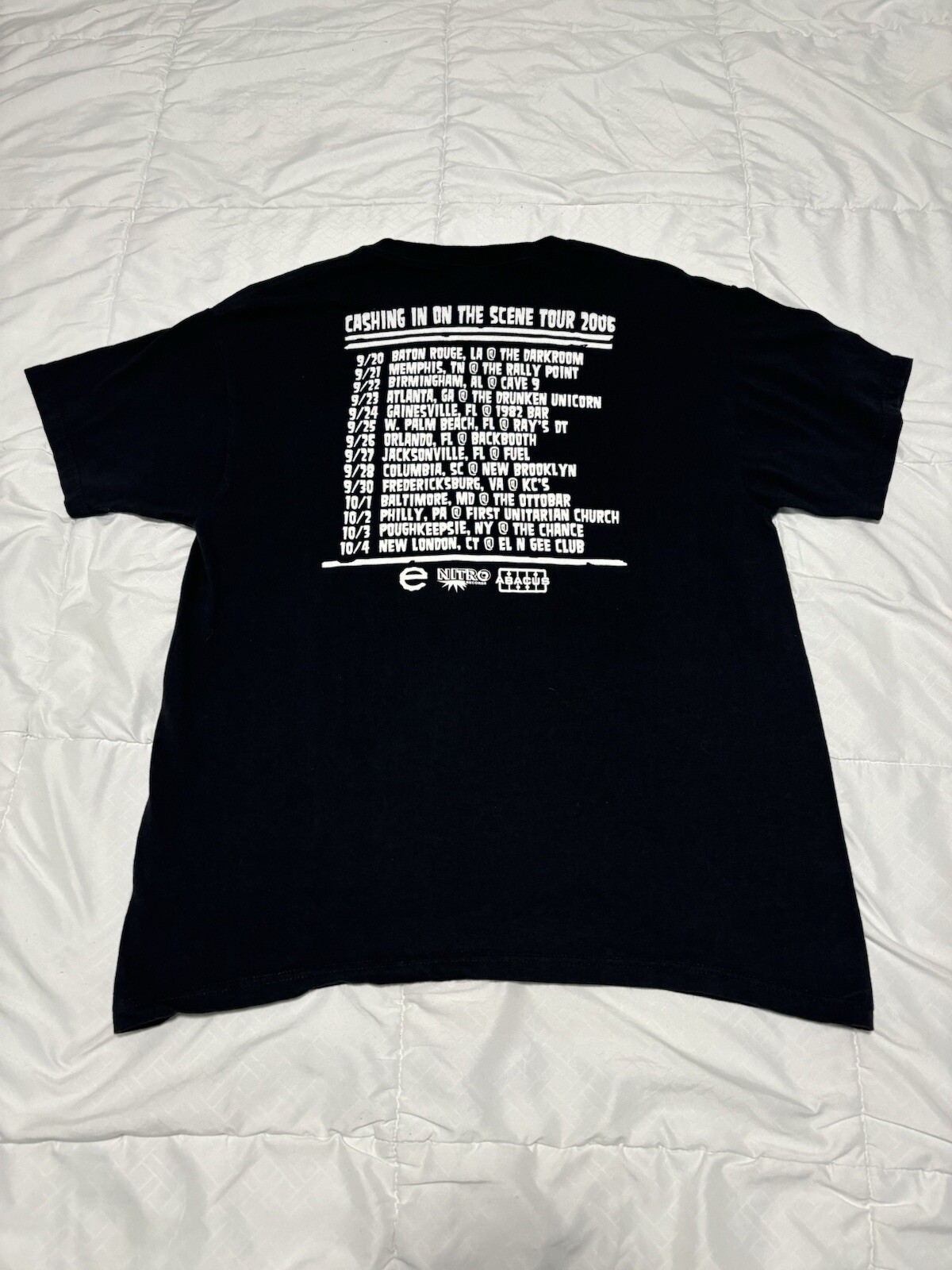2006 Set Your Goals Band Tour T-Shirt Size L Hardcore Punk Indie Rock Alt Y2K gallery