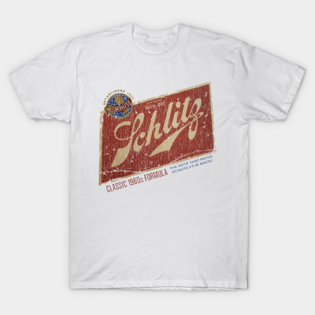 Vintage Schlitz Beer Style T-Shirt Retro 1960s Milwaukee Brewery Graphic Tee gallery