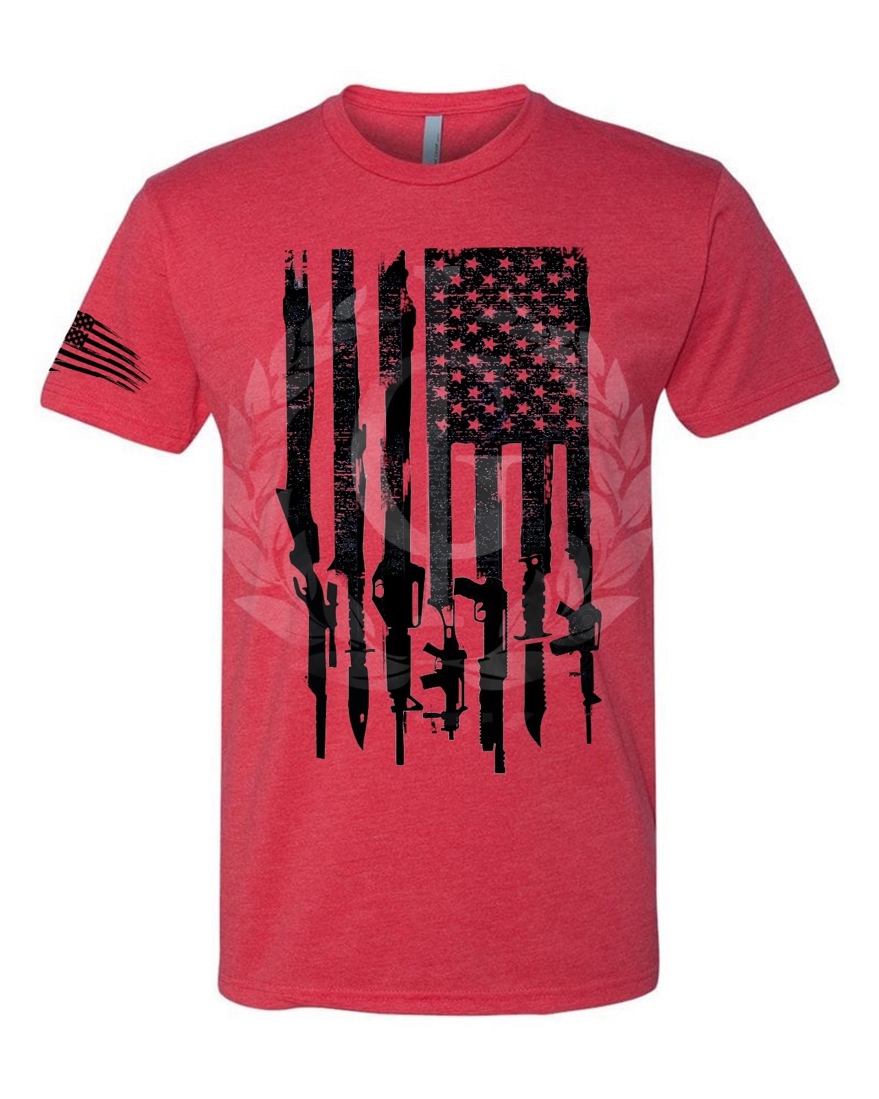 Iron Gods Gun Flag Workout T-Shirt, US Flag Shirt, Military Shirt, Gym Shirt gallery