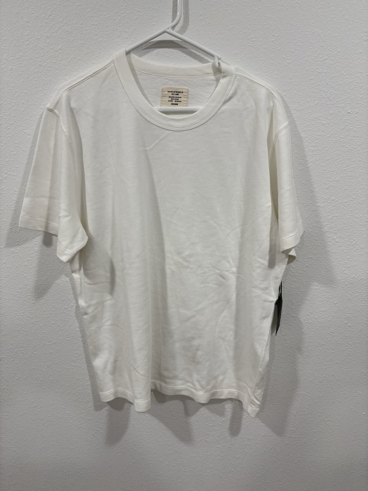 NWT Buck Mason Men’s White Field Spec Cotton Heavy Tee XL Retail $62 gallery