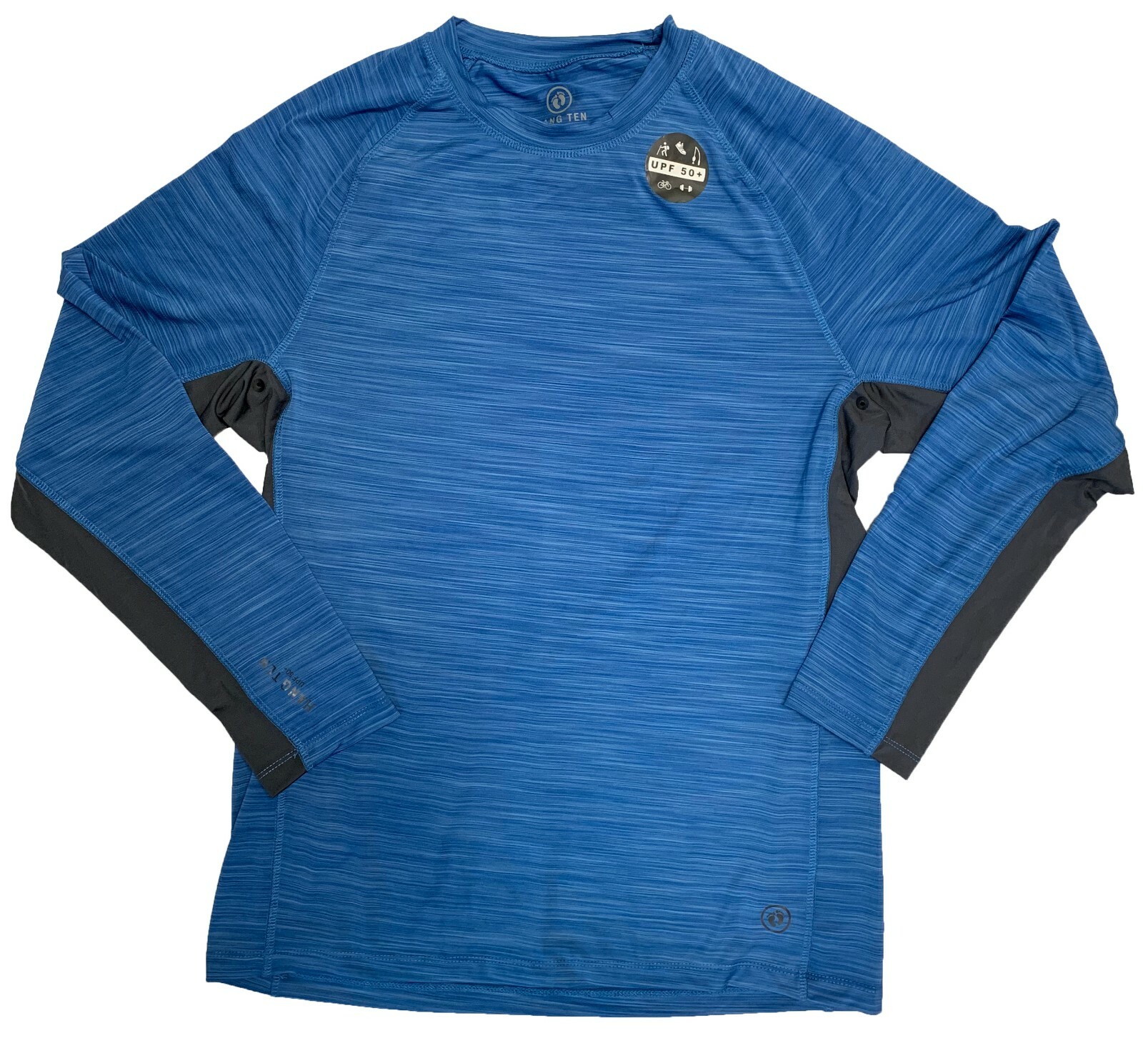Hang Ten Men's UV Protection/UPF+ 50 L/S Tee Deep Water (Blue) gallery