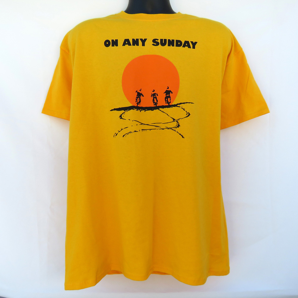 new ON ANY SUNDAY MOVIE POSTER T-SHIRT STEVE McQUEEN FILM MOTORCYCLE MOTOCROSS gallery
