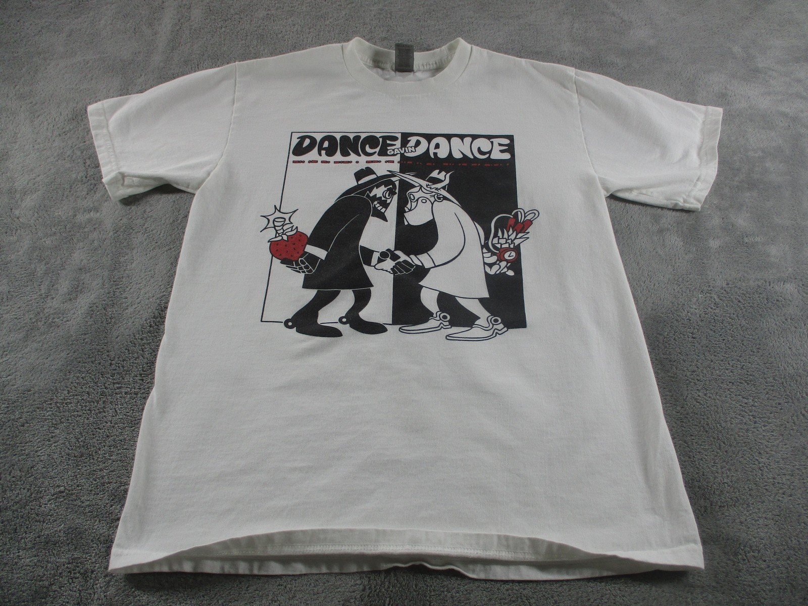 Spy Vs Spy Shirt Mens Medium White Dance Dance Cartoon Graphic Tee Gildan Hammer gallery