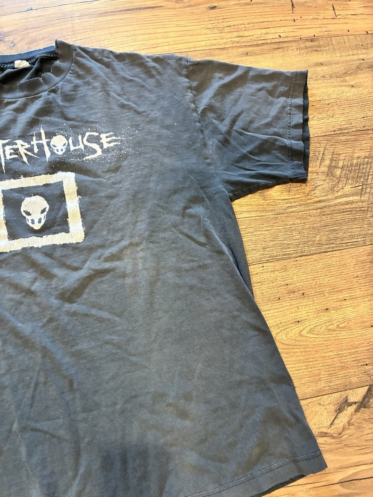 Vintage Namco Splatterhouse Game Promo Shirt Men XL Black Horror Short Sleeve gallery