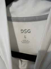 DSG Men’s Cold Weather Compression Crew Neck Top White Base Layer Size Large NWT