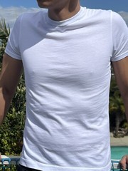 NWT Men Buck Mason 100% Pima COTTON Classic Straight Hem White T-Shirt Tee