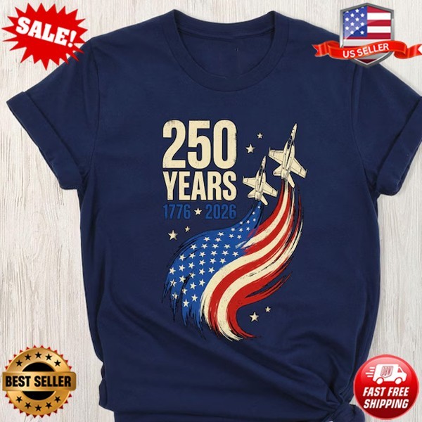 American Flag Fighter Jet Tee, Retro Military Airshow T-Shirt S-5XL multicolor gallery