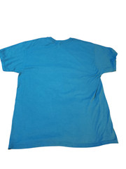Happy Halloween Mens Shuttered Skull Shirt Blue Short Sleeve Crew Neck Pullover