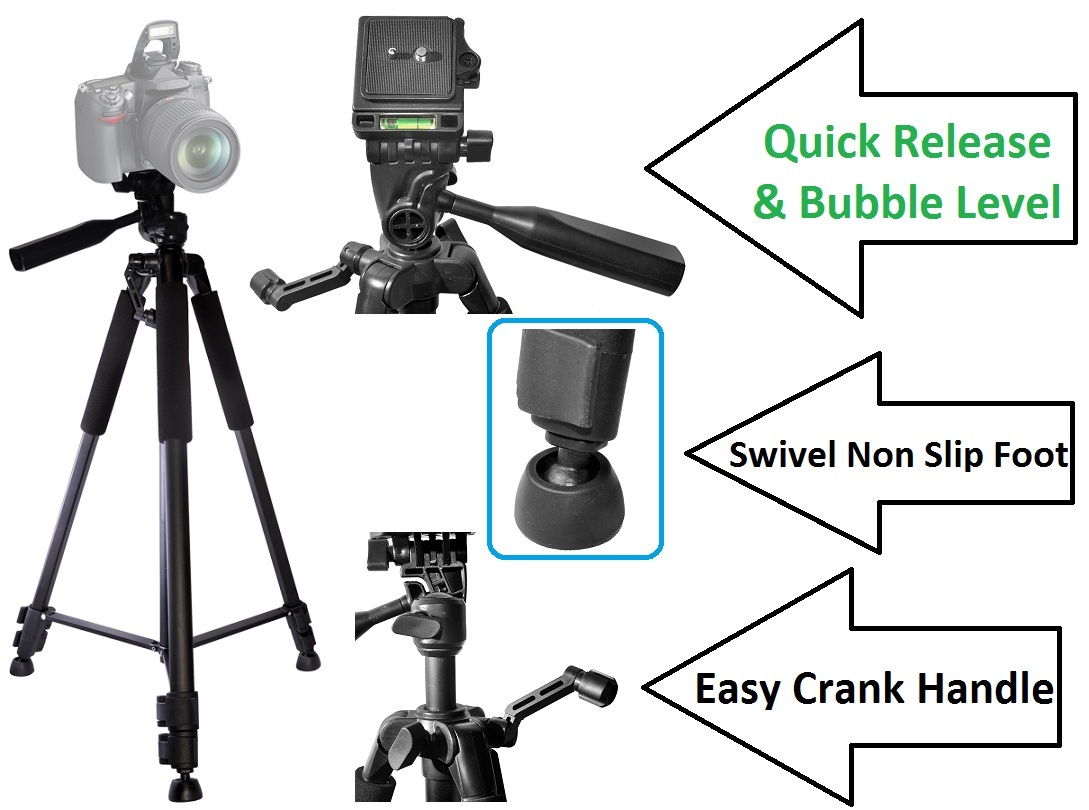 60″ SUPER TRIPOD WITH CASE FOR PENTAX K-5 K5 K-7 K7