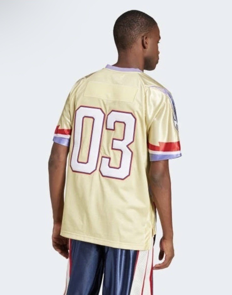 Mens Adidas Adilenium Season 3 Team Jersey Size XL Powder Yellow JX1700 Rare gallery