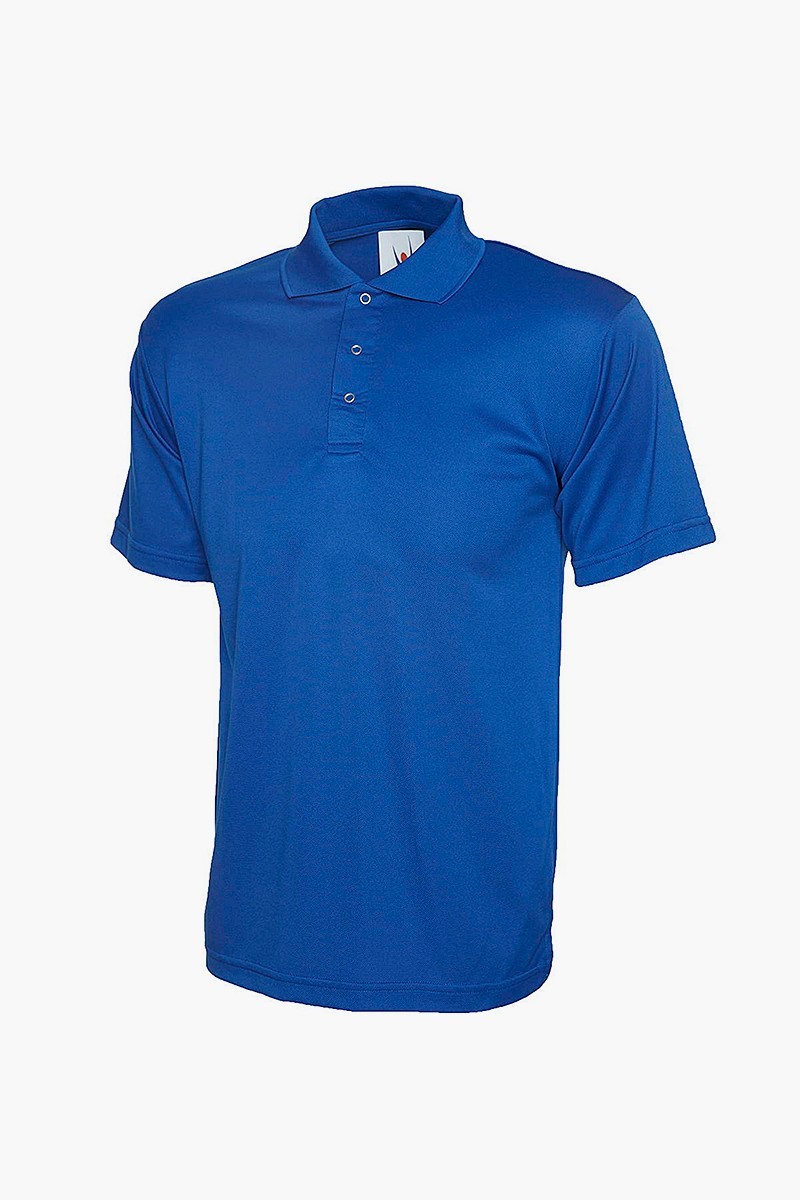 Royal Blue Pro Uneek Polo Shirt Press Studded Fastening Size large