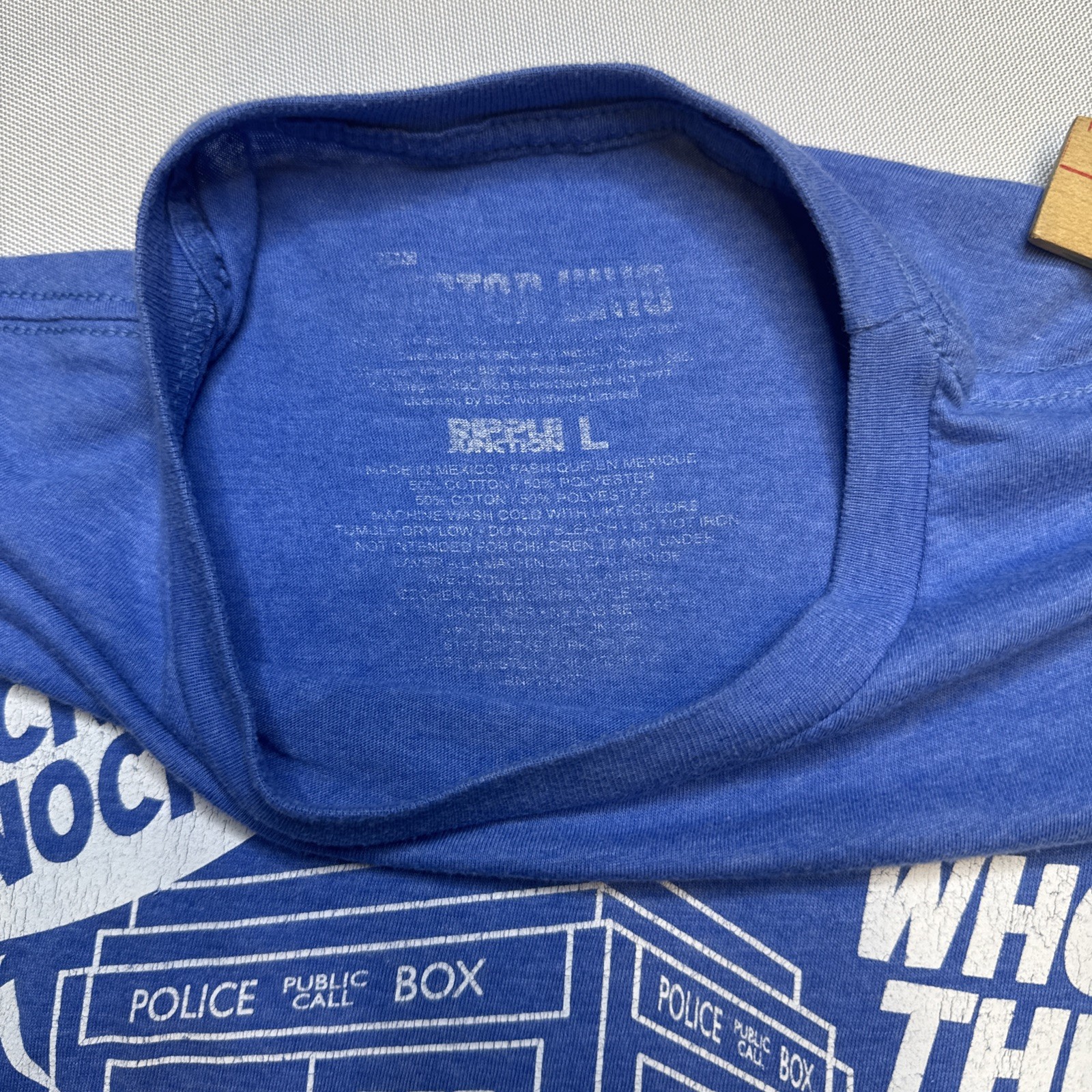 Doctor Who Tardis T-SHIRT Size L Funny Dr Who Knock Knock Joke Box #0098 gallery
