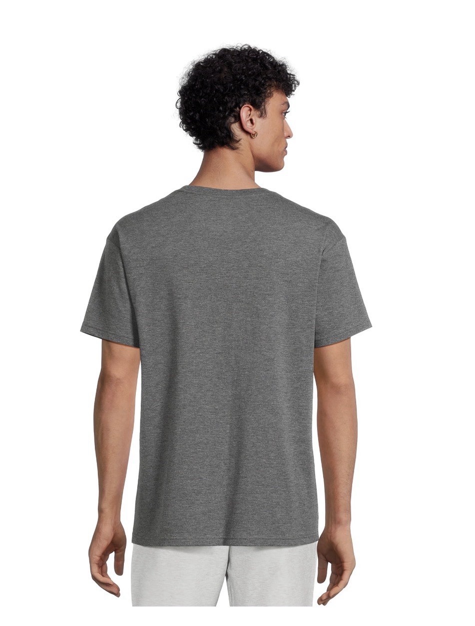 ATHLETIC WORKS Men’s Size 3XL Tri-Blend Short Sleeve Tee • Charcoal Heather gallery