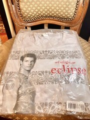 Twilight Saga Eclipse Team Jacob Grey Graphic T-Shirt Size L Woman’s NEW