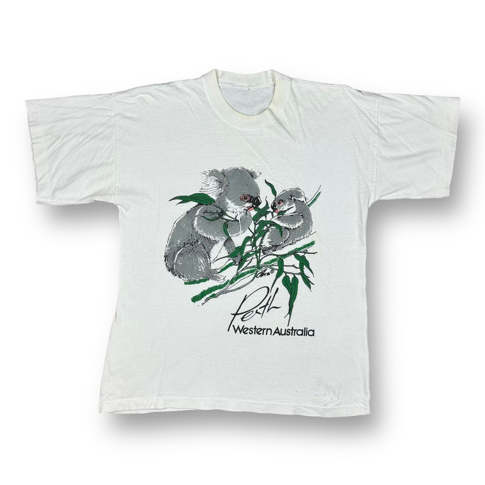 Vintage 80s Australia Koala Bear ￼Nature Outdoor Graphic T-Shirt Men’s Size M gallery