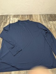 Real Essentials Long Sleeve Shirt Men’s 2XL Quarter Zip Casual Poly Spandex