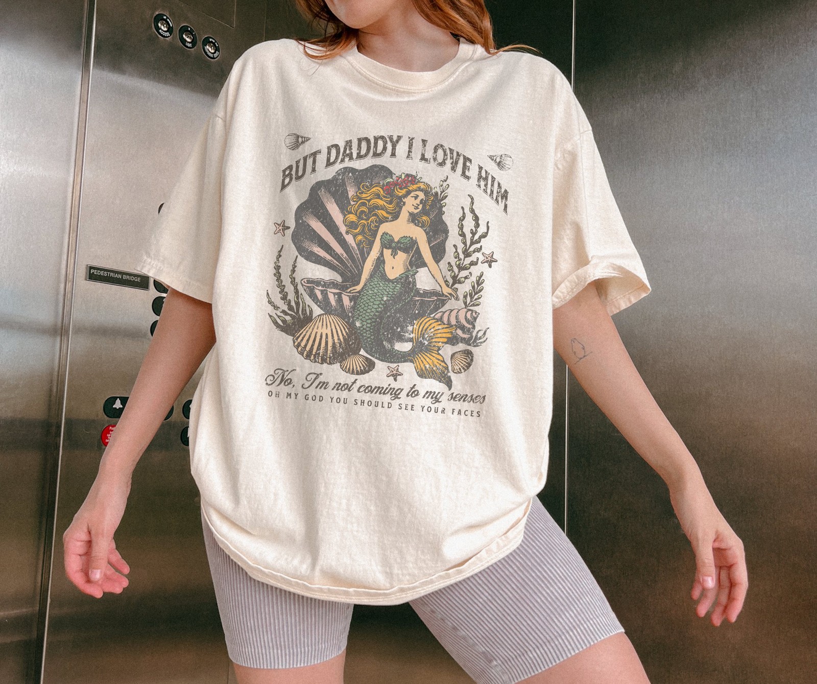 But Daddy I Love Him Comfort Colors Tee Mermaid Lyric Tshirt Trendy Vintage In gallery