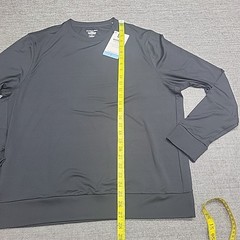 Members Mark Mens Pullover Large Size Black Long Sleeves Top Zip Pocket