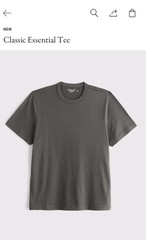 Abercrombie & Fitch Classic Essential Tee Men’s M Dark Green Crew Cotton Knit