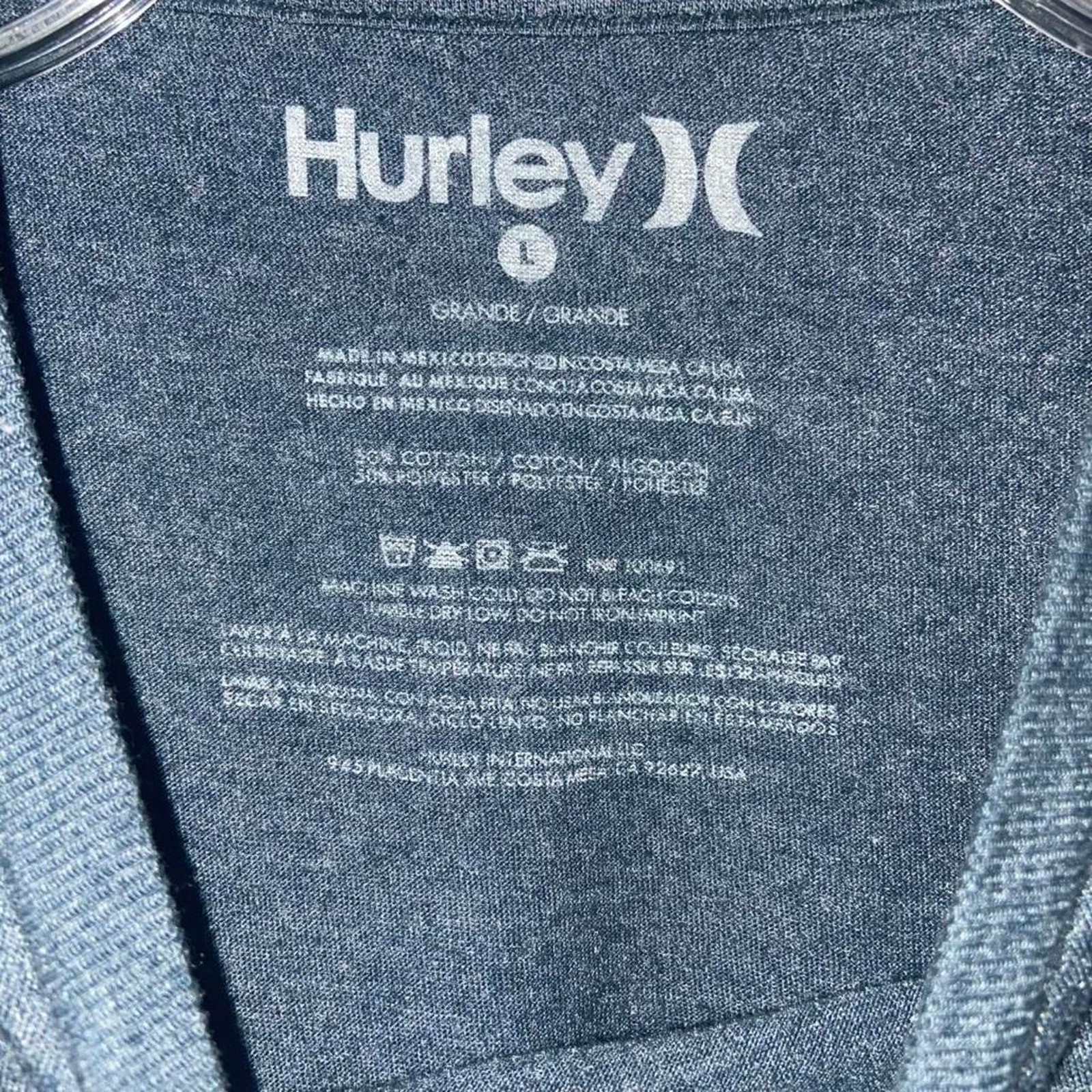 Men's Heather Blue Soft Hurley T-shirt gallery