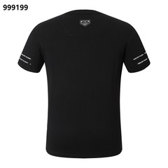 NWT Philipp Plein Animal Diamond Emblem Black/White Merino T-shirt