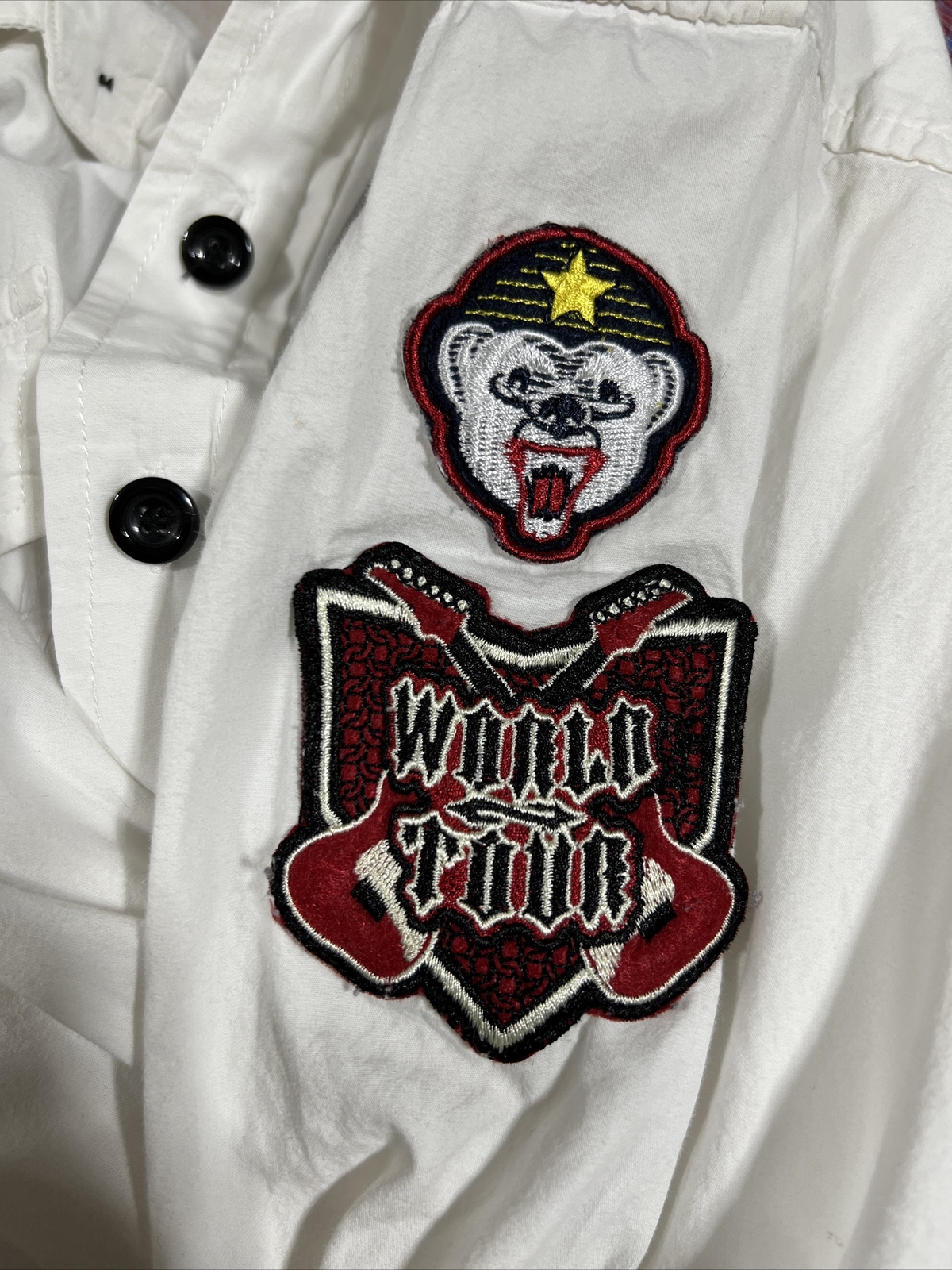 Songs of Freedom mens XL shirt Full Button Up Tab Sleeves Logo Motor City gallery