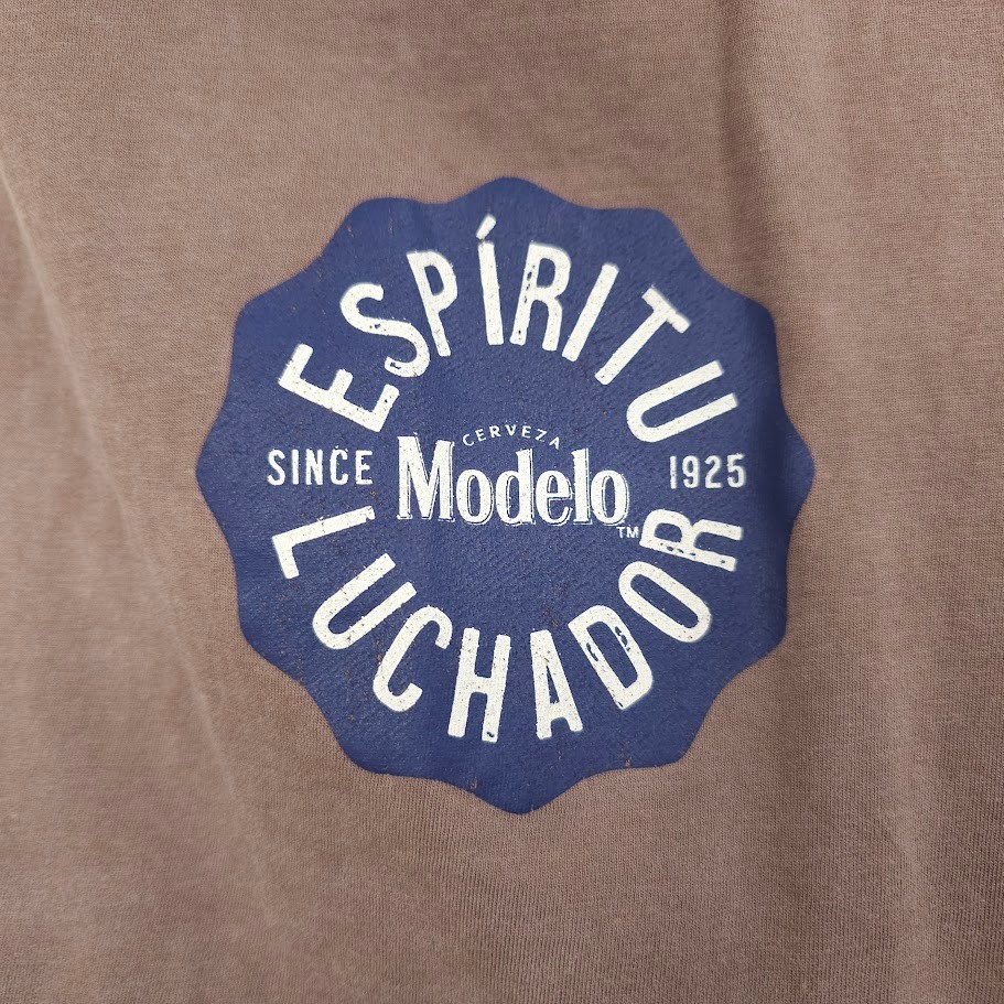 Modelo Especial T Shirt Mens Size Small Brown Beer Breweriana OVERSIZED Fit NEW gallery