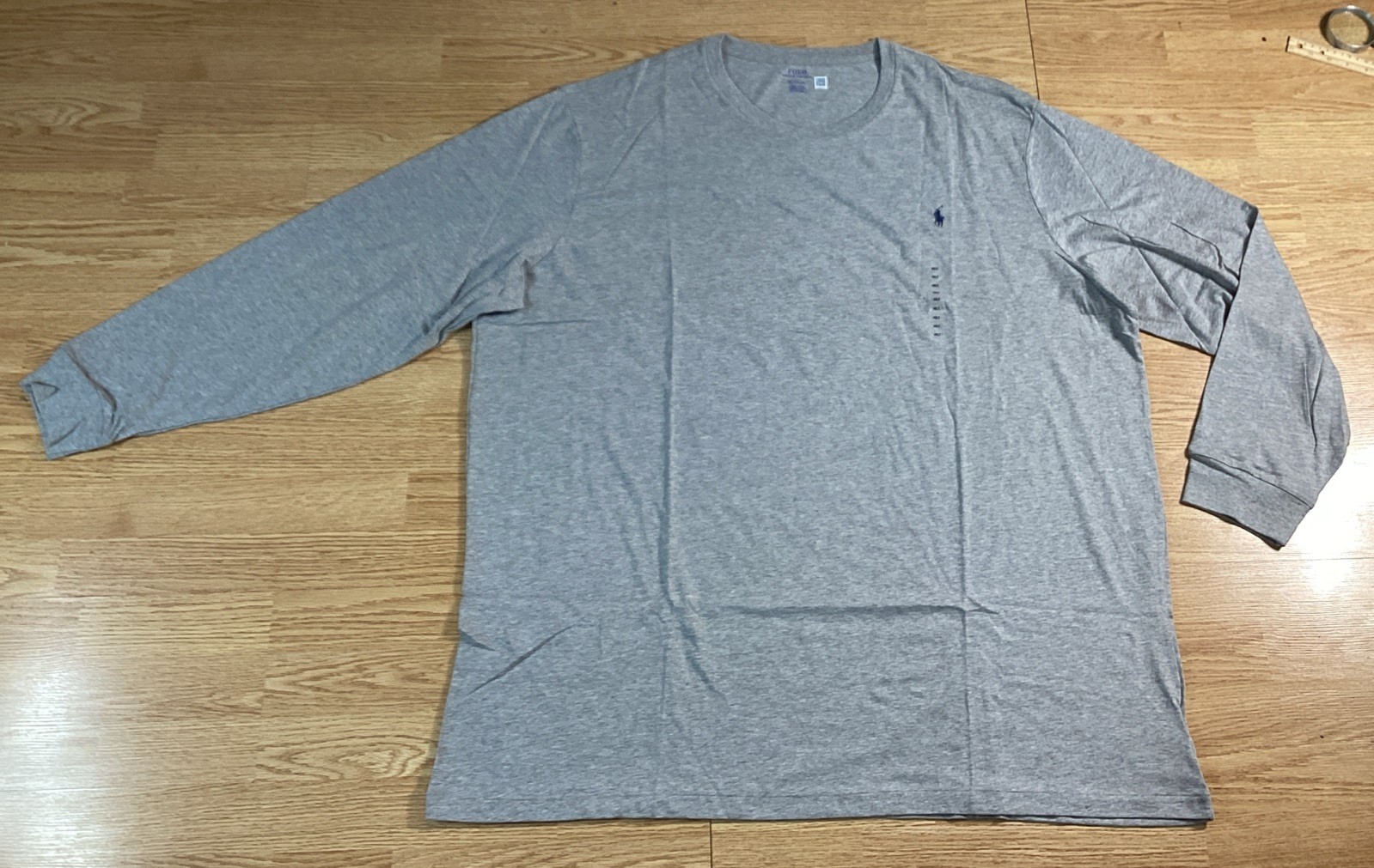 Polo Ralph Lauren Mens Gray 4XLT Cotton Long Sleeve T-shirt Classic Fit gallery