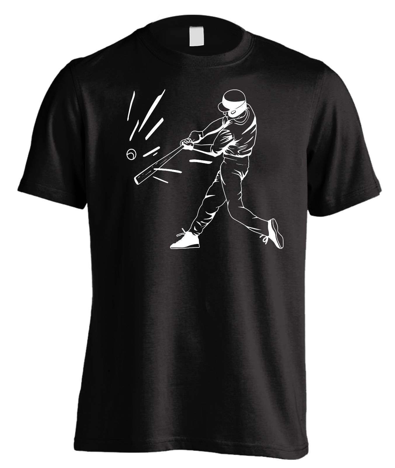 New Men's Athletic Baseball T-Shirt Workout Sports Fan Home Run Gym Tee Shirt gallery