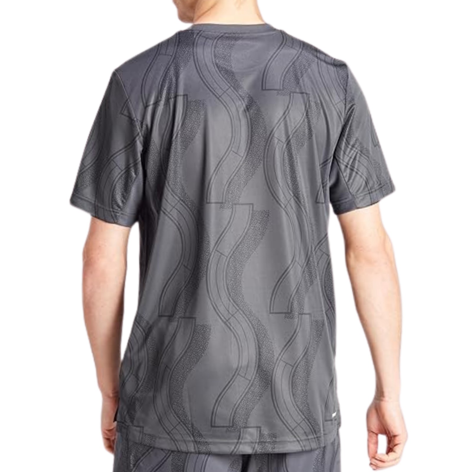ADIDAS Club Graphic Tennis Training Shirt sz S Small Carbon Gray gallery