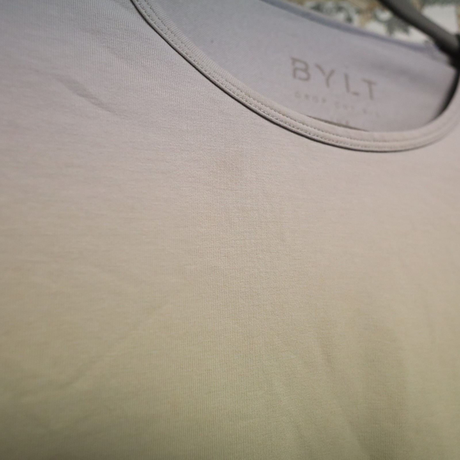 BYLT Men's Drop Cut Lux SS T-Shirt Size XL Gray (Minor Stains) Basics Shirt gallery
