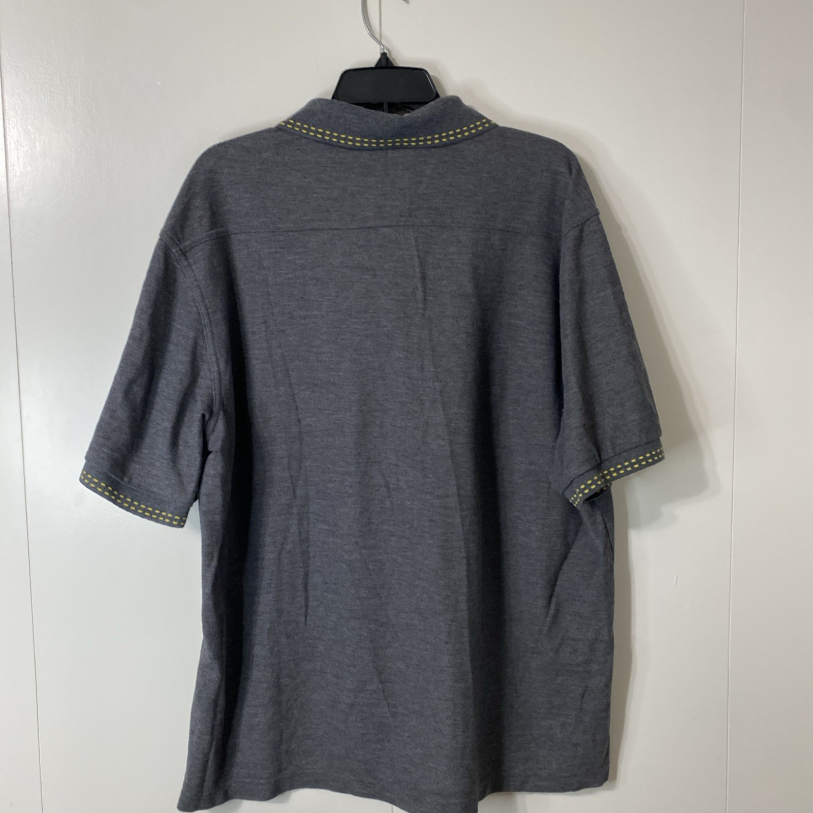 McDONALDS Gray 2-Tone EMPLOYEE WORK POLO Uniform Fast Food Crew Shirt Men's XL gallery