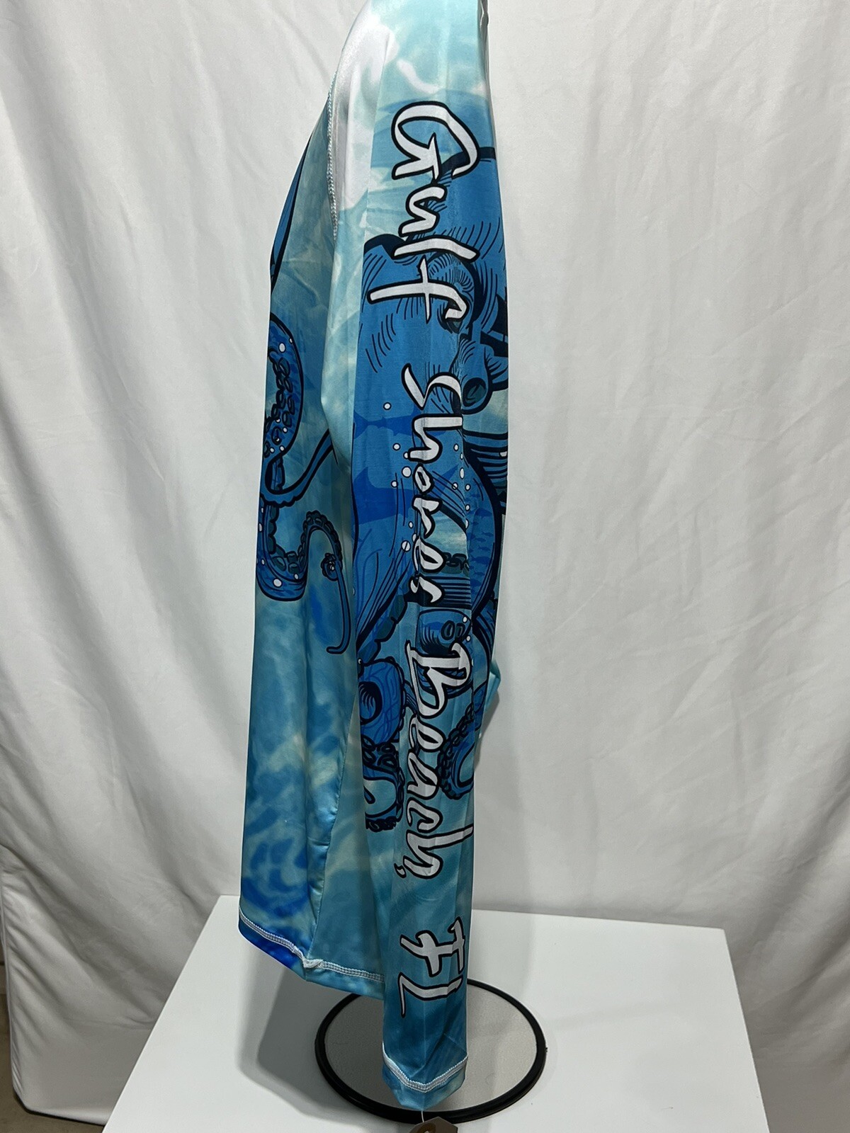 Mens UPF 50 Sun Protection Swim Shirt Long Sleeve Size M Gulf Shores Beach FL gallery