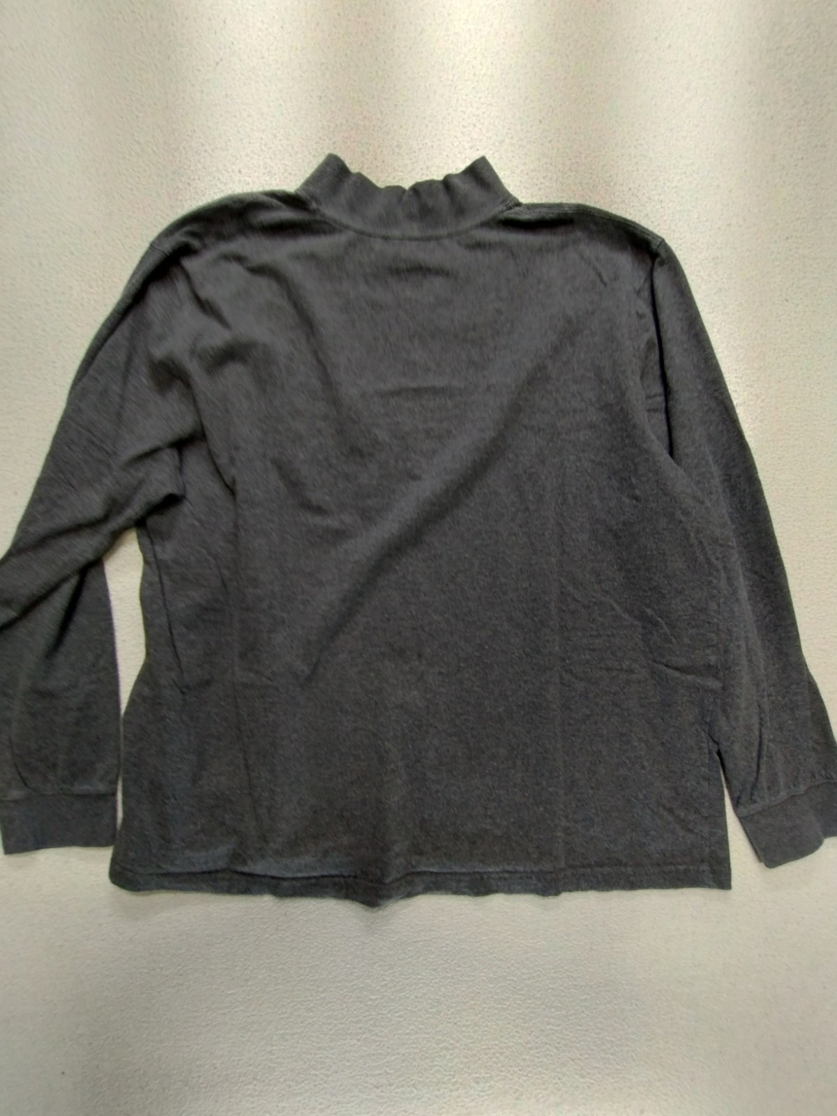 LL Bean Carefree Unshrinkable Mockneck Shirt 2XL Gray Warm Casual Outdoor 508112 gallery