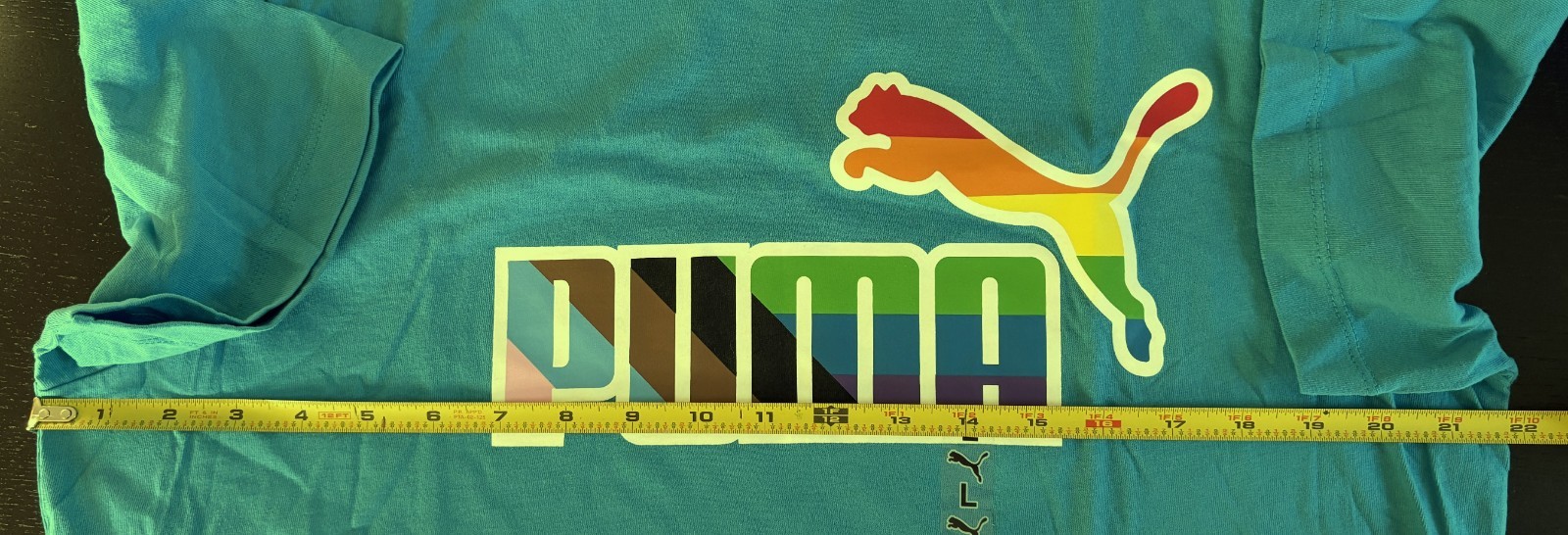Puma Pride Teal/Blue Men's Large T-Shirt - New w/Tags - Mint - Free Shipping gallery