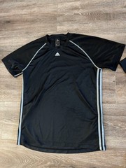 3 pc lot Adidas Workout Shirts Men’s Large 2 Climacool Black Gree Yellow