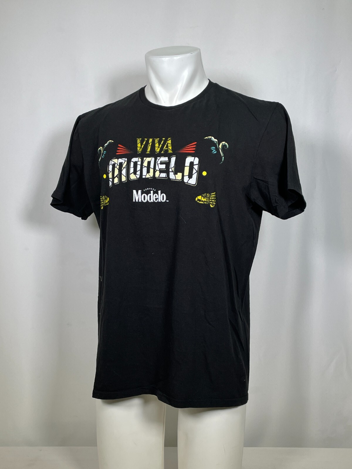 Viva Cerveza Modelo Cinco De Mayo Black T-Shirt Men's LARGE gallery