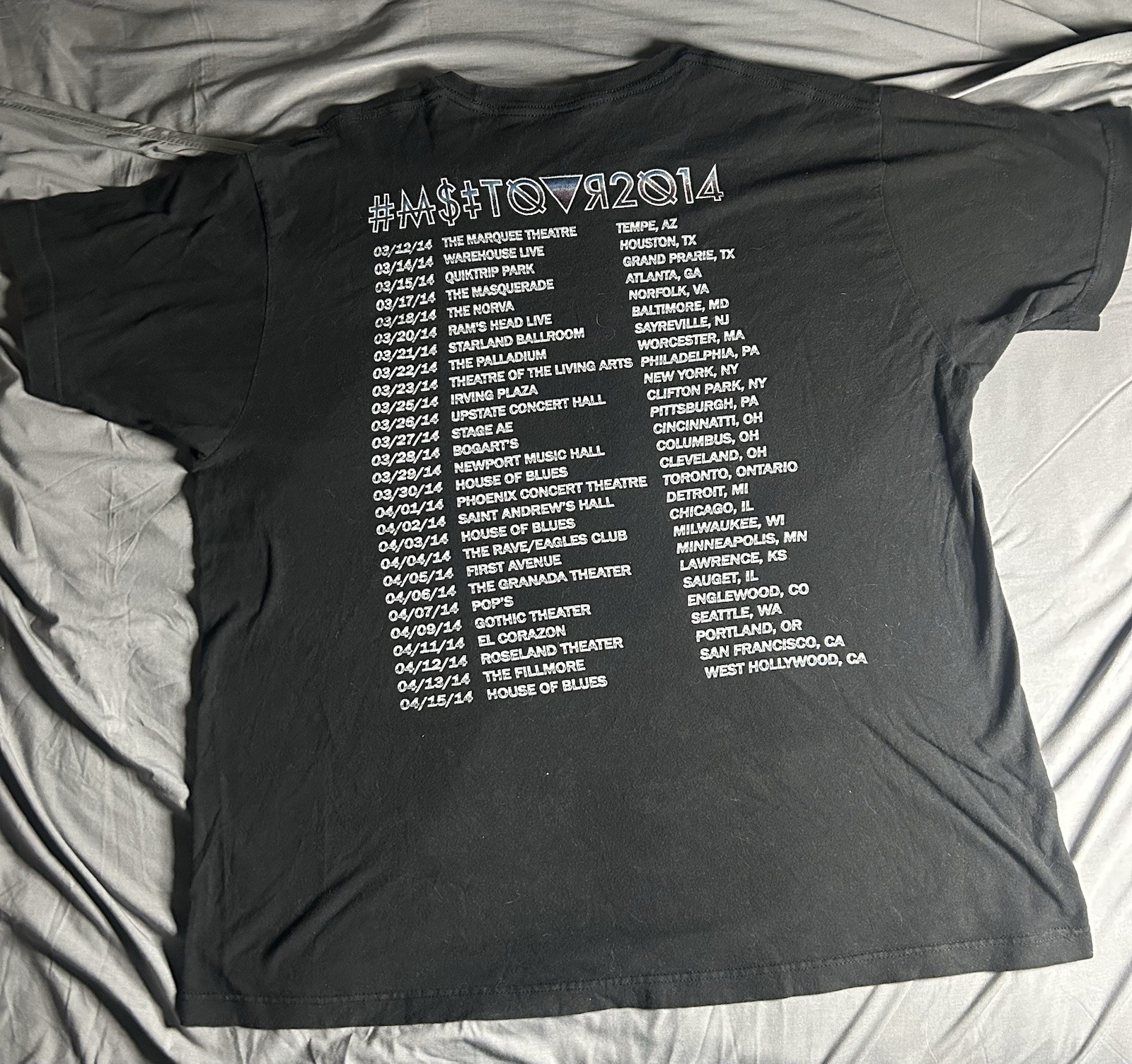 Mindless Self Indulgence T Shirt Rare 2014 Tour Double Sided L/XL No Tag (23x28) gallery
