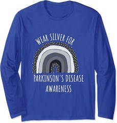 Wear Silver For Parkinsons Disease Awareness Month Long Sleeve T-Shirt