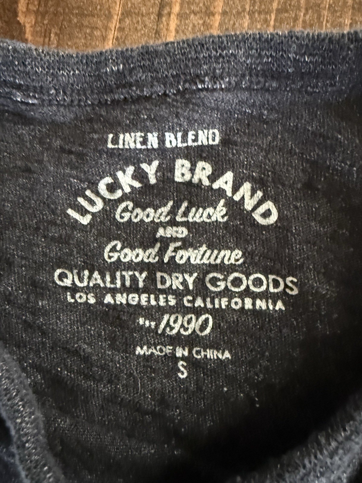 Lot Of 3 Lucky Brand Linen Blend Pocket Tshirt Men’s Small gallery