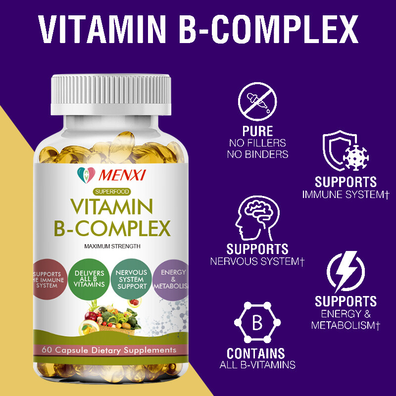 Vitamin B Complex Vitamin B Supplement – B-Complex Vitamins with B12, B6, B9