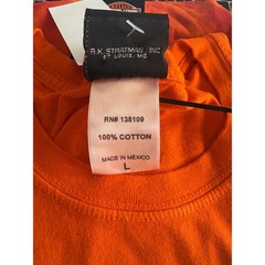 Harley Davidson Orange Brown Oil Can Jamaica Shirt Size L