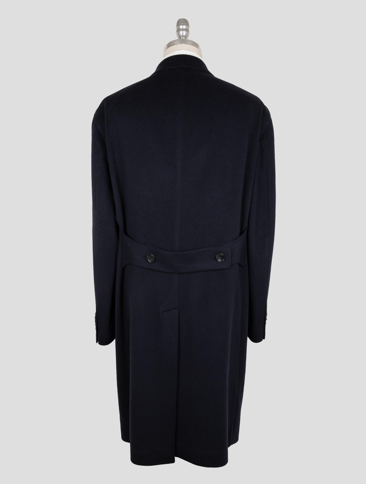 NEW TAGLIATORE BLUE CASHMERE DOUBLE BREASTED OVERCOAT US 46 - EU 56 TCE12 gallery