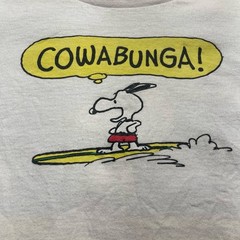 Peanuts Snoopy Cowabunga Surfing Graphic T-Shirt