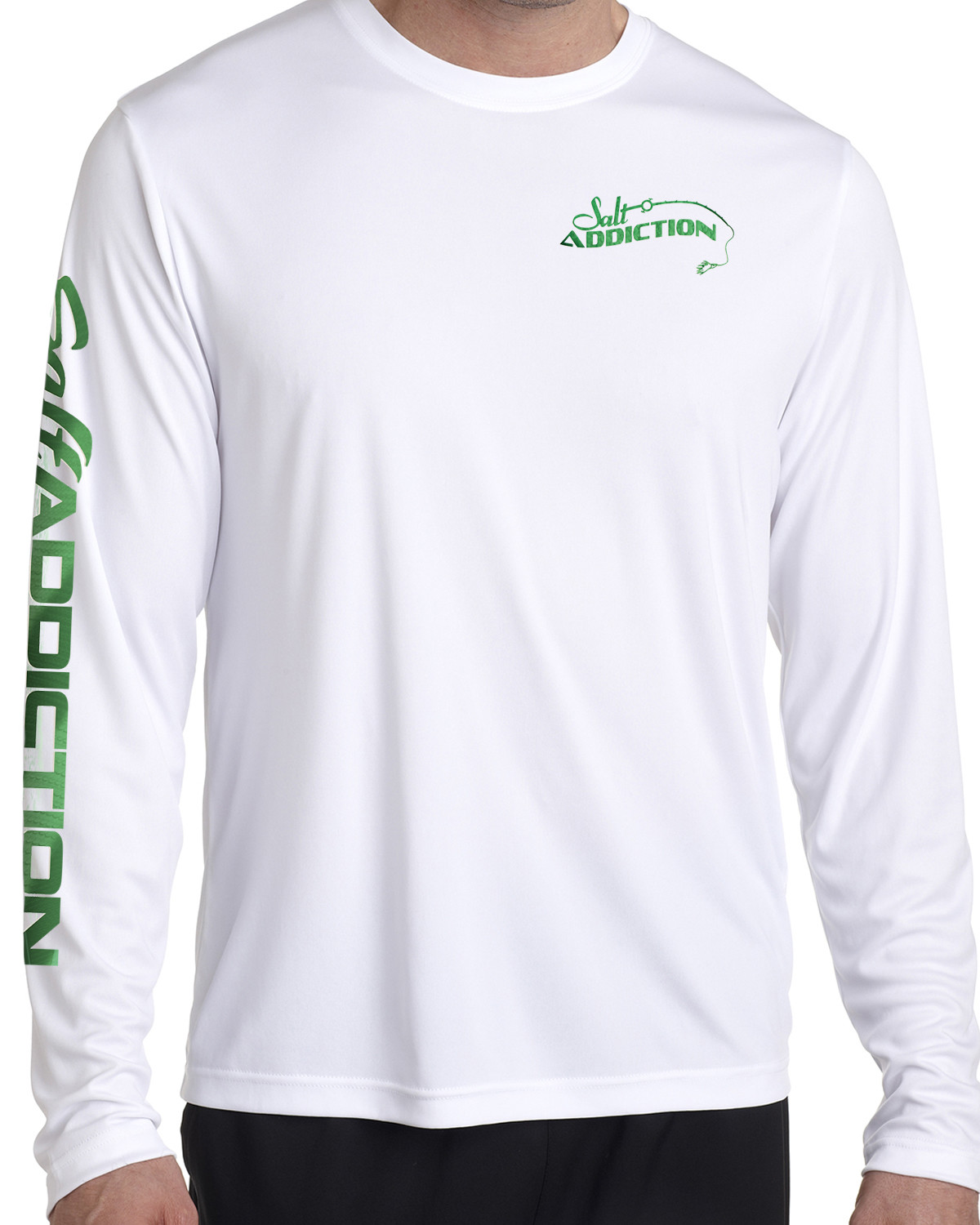 Salt Addiction t shirt life microfiber Roosterfish fishing long sleeve 50+ uv gallery